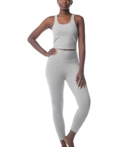 Synergy Organic Clothing Sale 7/8 Legging - Heather Gray