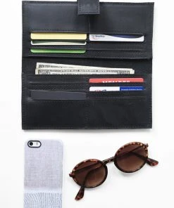 Purse & Clutch Accessories Leather Wallet - Ink Black 6 Purse & Clutch Accessories Leather Wallet - Ink Black