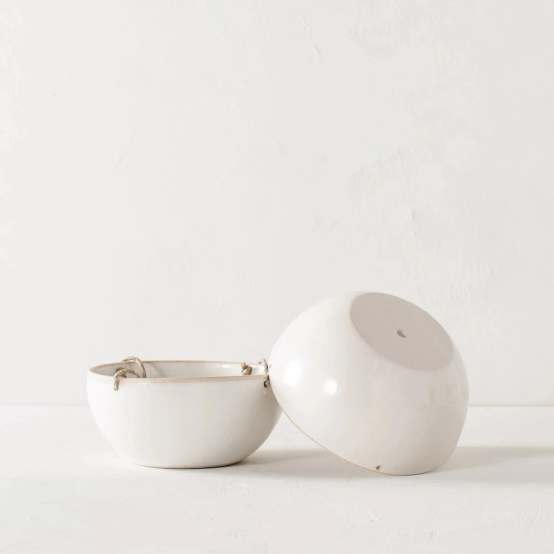 Convivial Minimal Stoneware Hanging Planter New Arrivals 3 Convivial Minimal Stoneware Hanging Planter New Arrivals