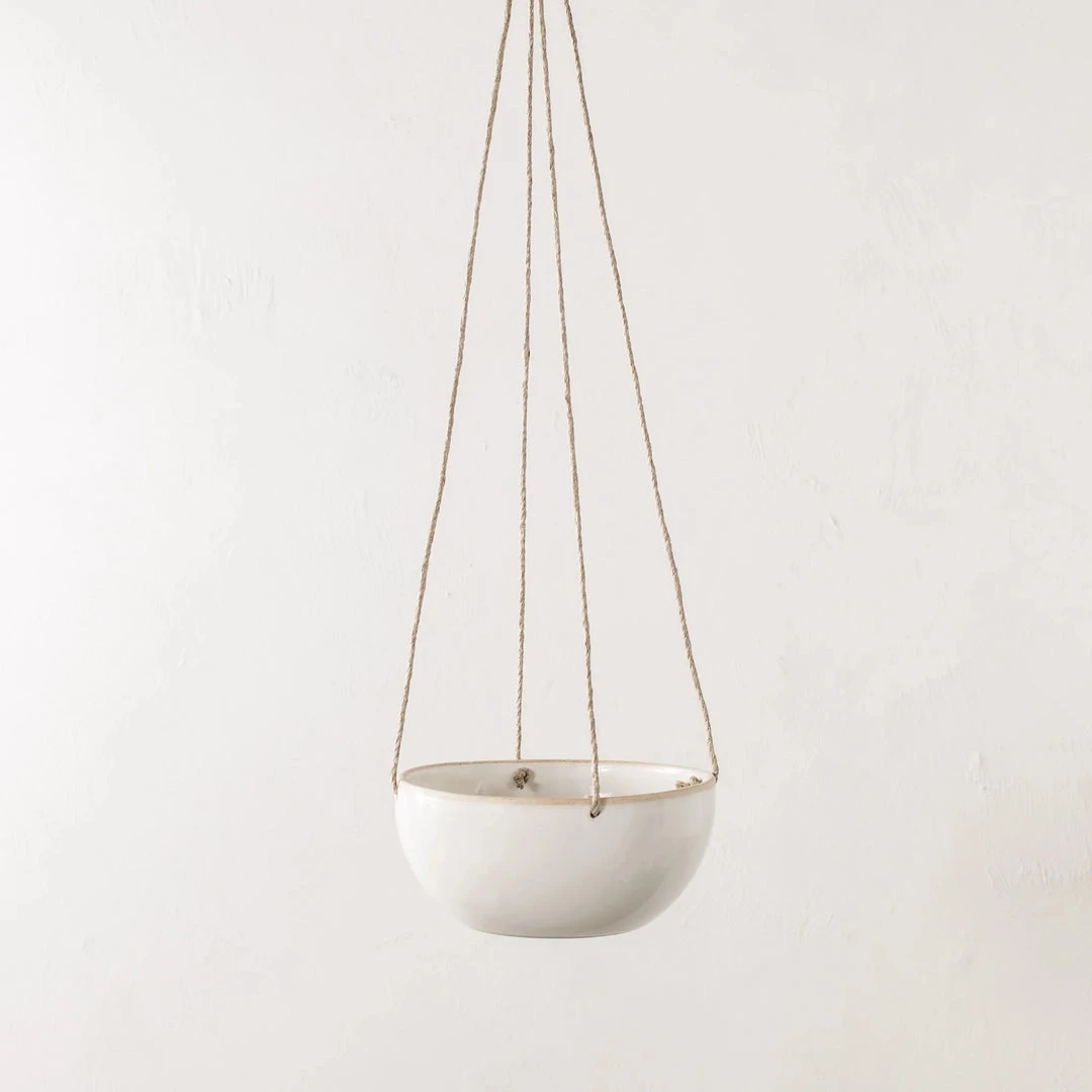 Convivial Minimal Stoneware Hanging Planter New Arrivals 6 Convivial Minimal Stoneware Hanging Planter New Arrivals