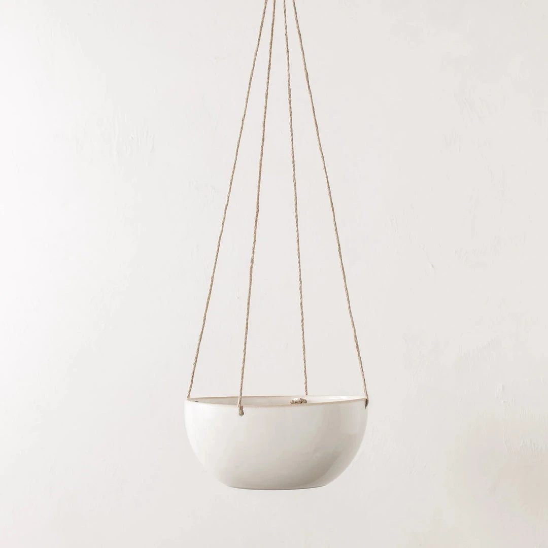 Convivial Minimal Stoneware Hanging Planter New Arrivals 7 Convivial Minimal Stoneware Hanging Planter New Arrivals
