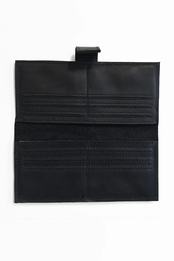 Purse & Clutch Accessories Leather Wallet - Ink Black 4 Purse & Clutch Accessories Leather Wallet - Ink Black