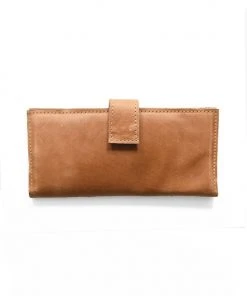 Purse & Clutch Leather Wallet - Caramel