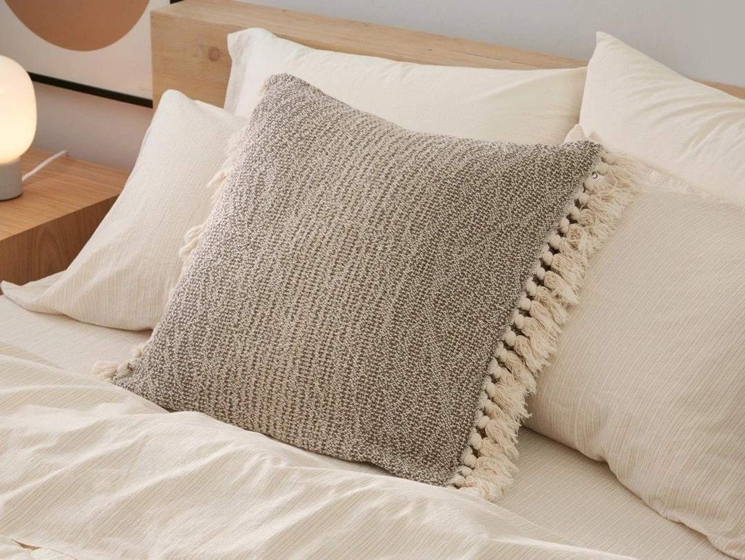 Coyuchi Abbot Pillow Cover - Walnut Home Goods Coyuchi Abbot Pillow Cover - Walnut Home Goods