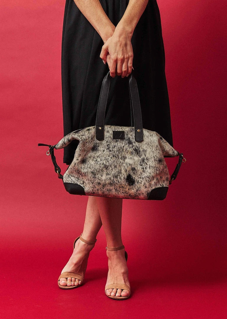 Abby Alley Ellen Handbag - Black Cow Hair Handcrafted 3 Abby Alley Ellen Handbag - Black Cow Hair Handcrafted