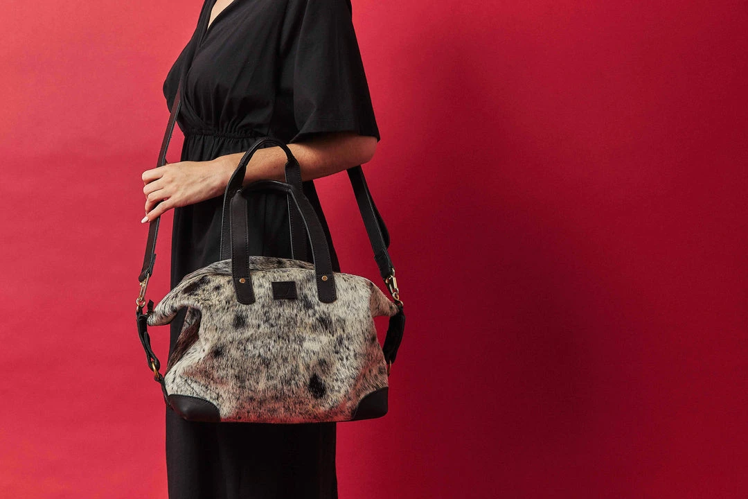 Abby Alley Ellen Handbag - Black Cow Hair Handcrafted 6 Abby Alley Ellen Handbag - Black Cow Hair Handcrafted