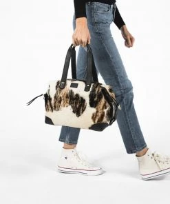 Abby Alley Ellen Handbag - Black Cow Hair Handcrafted 16 Abby Alley Ellen Handbag - Black Cow Hair Handcrafted