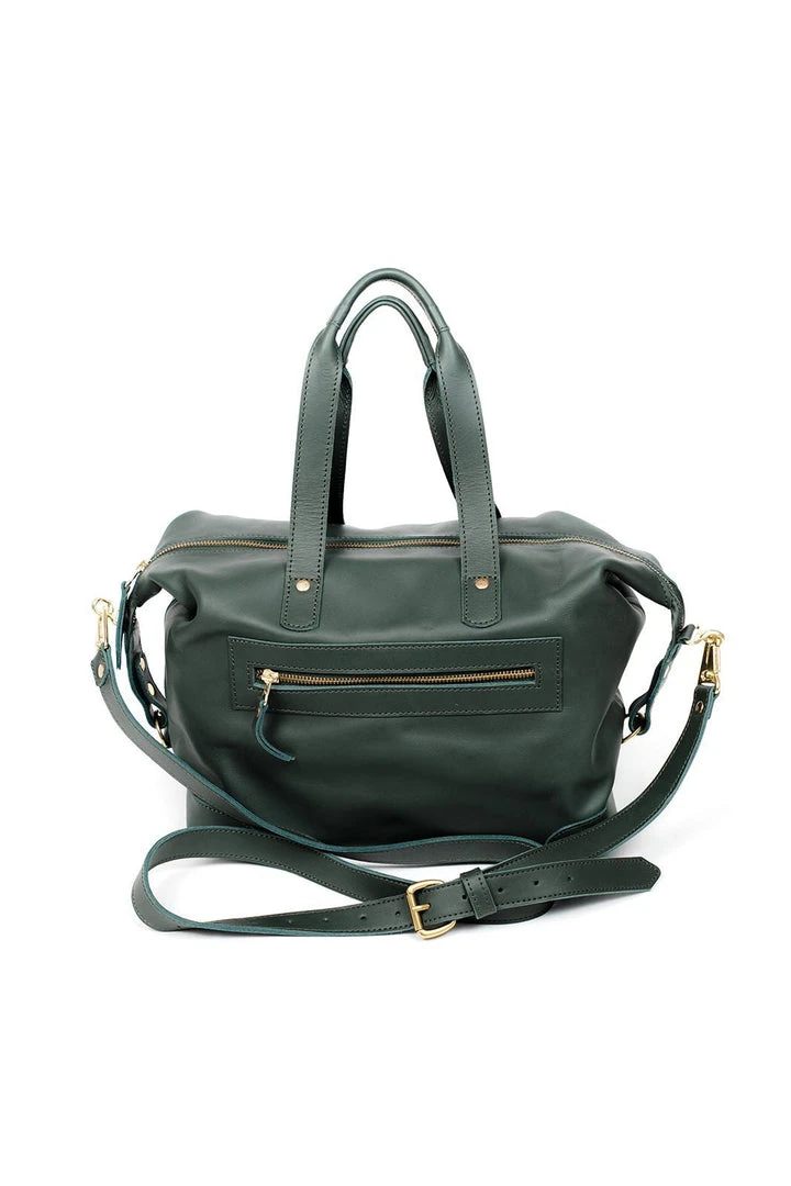 Abby Alley Handcrafted Ellen Handbag - Evergreen Abby Alley Handcrafted Ellen Handbag - Evergreen