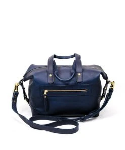Abby Alley Handcrafted Ellen Handbag - Navy