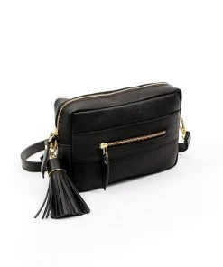 Abby Alley Essential Crossbody Bag - Black Handcrafted