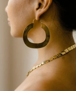 Abby Alley Flat Hoop Earrings