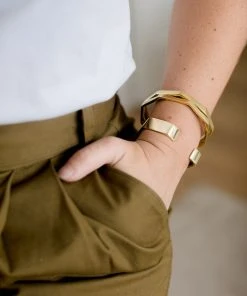 Abby Alley Hexagon Cuff Bracelet