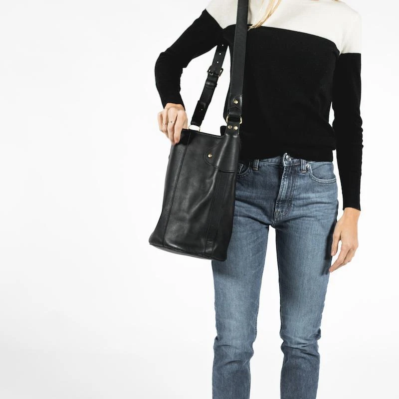 Abby Alley Handcrafted Keri Bucket Bag - Black 4 Abby Alley Handcrafted Keri Bucket Bag - Black