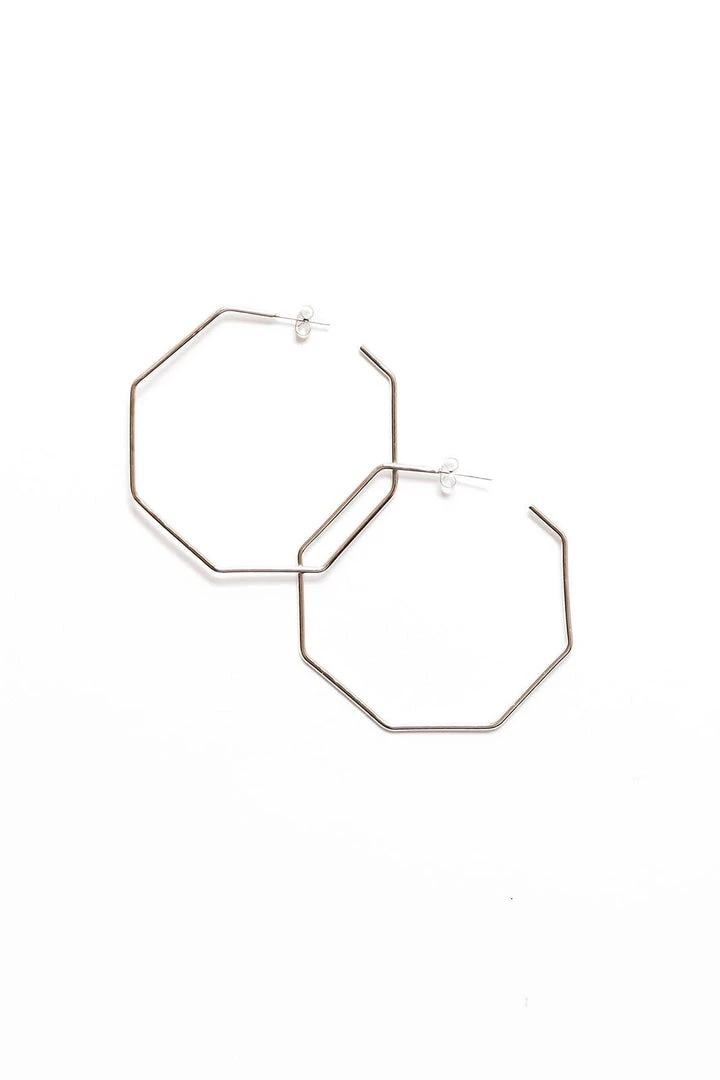 Abby Alley Octagon Hoop Earrings 7 Abby Alley Octagon Hoop Earrings