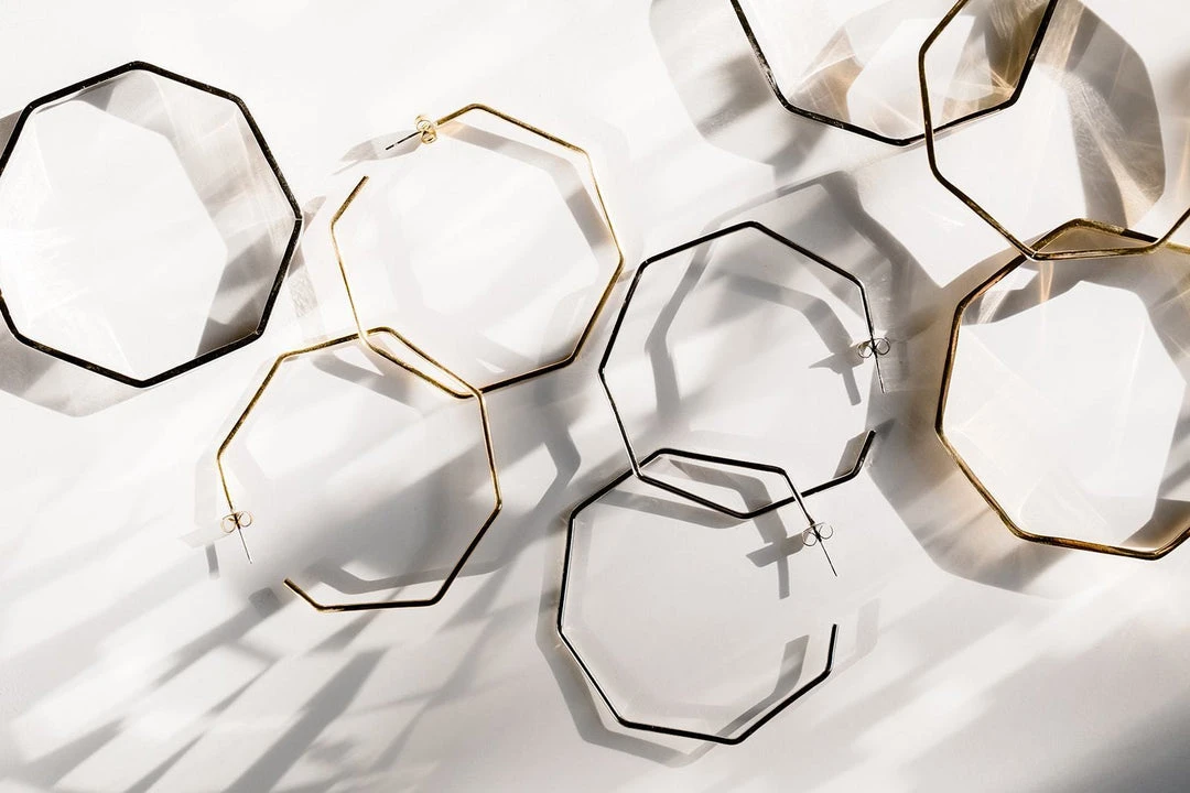 Abby Alley Octagon Hoop Earrings 8 Abby Alley Octagon Hoop Earrings