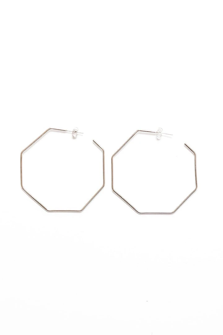 Abby Alley Octagon Hoop Earrings 4 Abby Alley Octagon Hoop Earrings