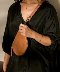 Abby Alley Handcrafted Sling Bag - Chestnut