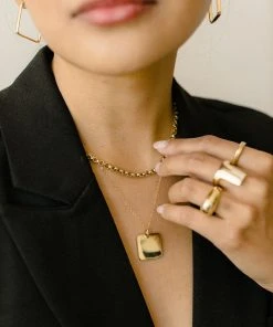 Abby Alley Jewelry Square Pendant Necklace 17 Abby Alley Jewelry Square Pendant Necklace