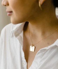 Abby Alley Jewelry Square Pendant Necklace