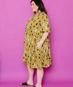 Mata Traders Adelaide Tiered Mini Dress Olive Curios