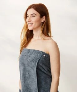 Coyuchi Home Goods Air Weight Bath Wrap - French Blue