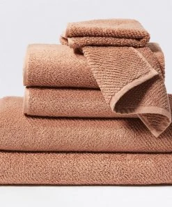 Coyuchi Air Weight Towels - Dusty Coral