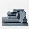 Coyuchi Air Weight Towels - French Blue Home Goods