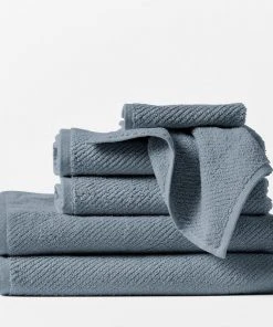 Coyuchi Air Weight Towels - French Blue Home Goods