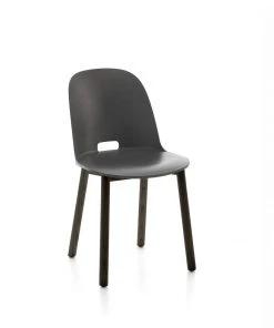 Emeco Alfi Recycled High Back Chair - Dark Ash