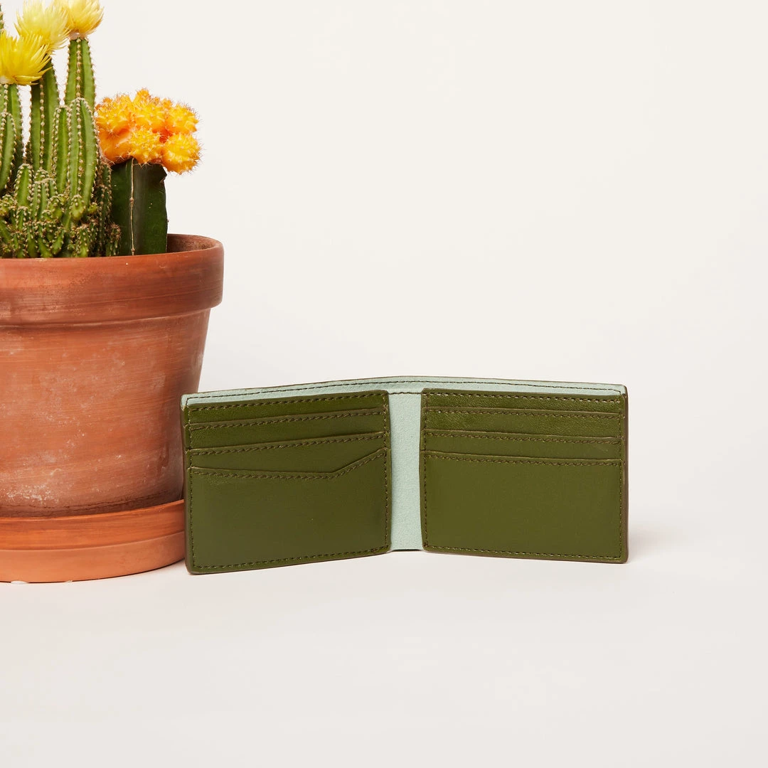 Allégorie Cactus Leather Bifold Wallet Accessories Allégorie Cactus Leather Bifold Wallet Accessories