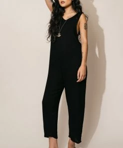 Altar Houseline Upcycled Jumpsuit - Black Best Sellers
