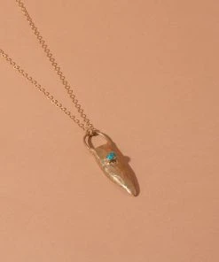 Iron Oxide Brass Shield Necklace Jewelry