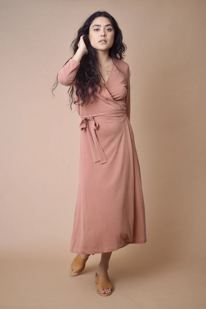 Altar Handcrafted Canyon Upcycled Modal Wrap Dress Altar Handcrafted Canyon Upcycled Modal Wrap Dress