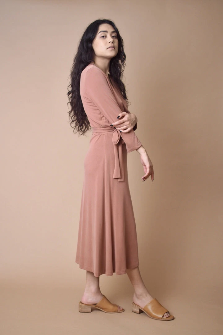 Altar Handcrafted Canyon Upcycled Modal Wrap Dress Altar Handcrafted Canyon Upcycled Modal Wrap Dress