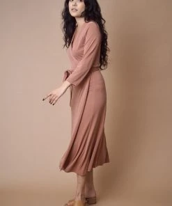 Altar Handcrafted Canyon Upcycled Modal Wrap Dress 2 Altar Handcrafted Canyon Upcycled Modal Wrap Dress