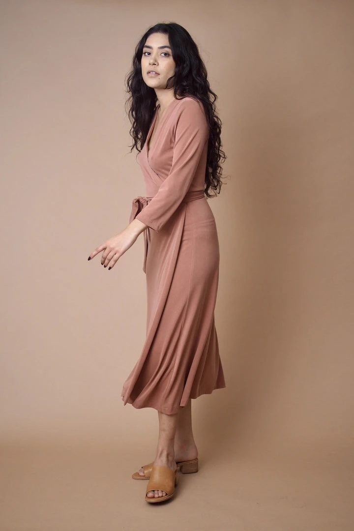 Altar Handcrafted Canyon Upcycled Modal Wrap Dress Altar Handcrafted Canyon Upcycled Modal Wrap Dress