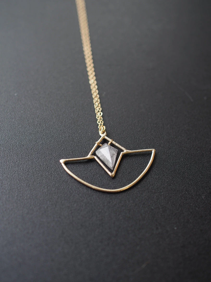 Iron Oxide Jewelry Crystal Amulet Necklace 3 Iron Oxide Jewelry Crystal Amulet Necklace