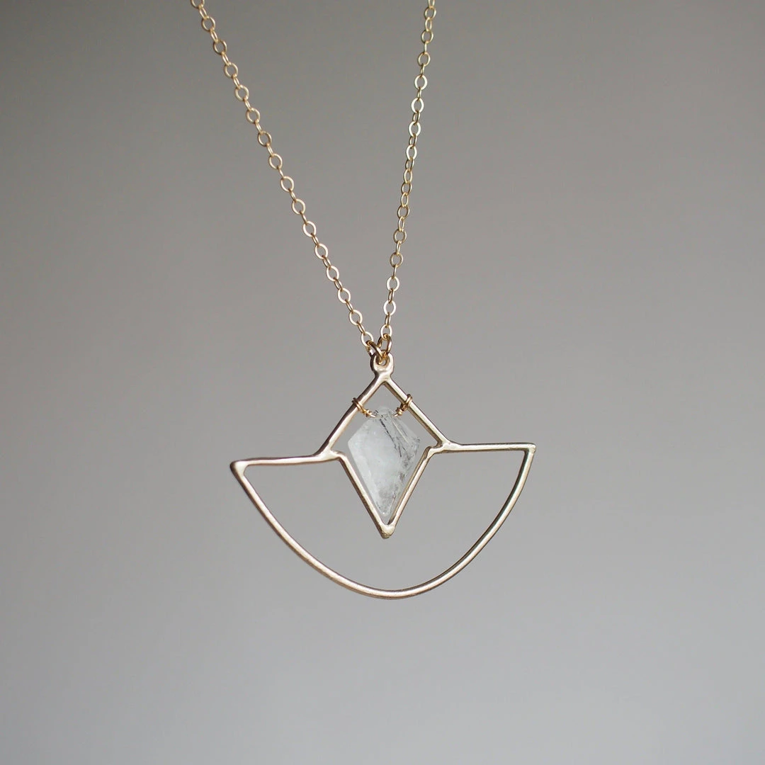 Iron Oxide Jewelry Crystal Amulet Necklace 1 Iron Oxide Jewelry Crystal Amulet Necklace