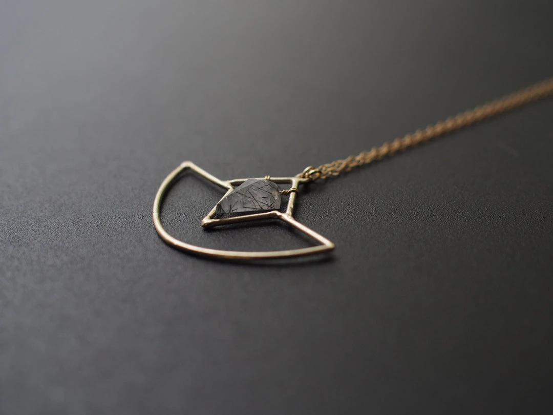 Iron Oxide Jewelry Crystal Amulet Necklace 4 Iron Oxide Jewelry Crystal Amulet Necklace