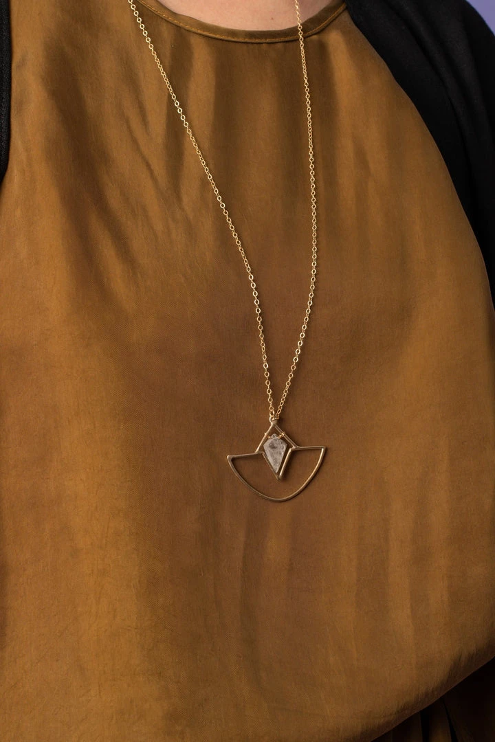 Iron Oxide Jewelry Crystal Amulet Necklace 2 Iron Oxide Jewelry Crystal Amulet Necklace