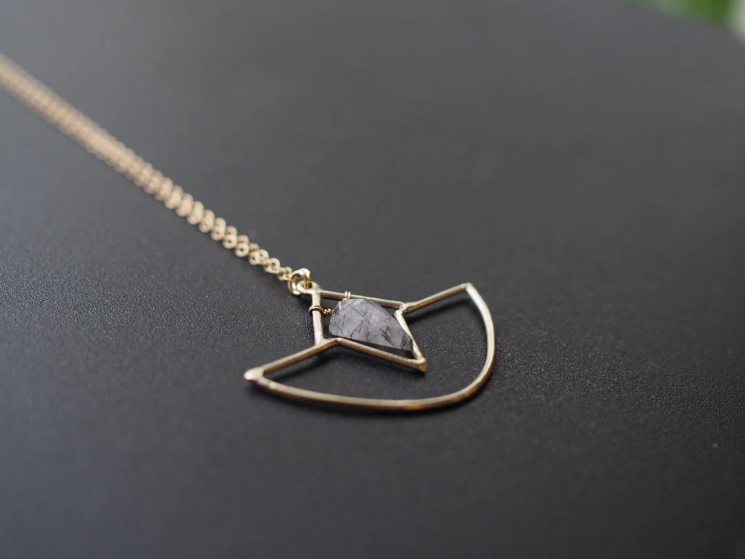 Iron Oxide Jewelry Crystal Amulet Necklace 5 Iron Oxide Jewelry Crystal Amulet Necklace