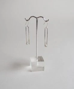 Iron Oxide Jewelry Herkimer Drop Earrings - Sterling Silver 11 Iron Oxide Jewelry Herkimer Drop Earrings - Sterling Silver