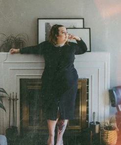 Altar Ila Upcycled Modal Dress - Black Clothing