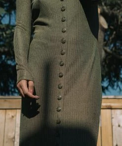 Altar Clothing Ila Upcycled Dress - Gilded Olive