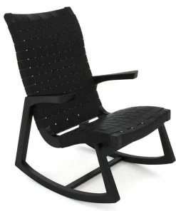 Masaya & Co. Amador Leather Rocking Chair
