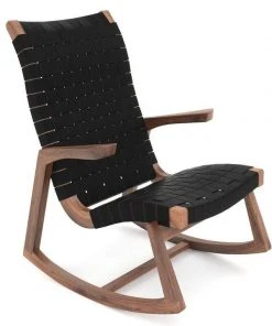 Masaya & Co. Amador Leather Rocking Chair