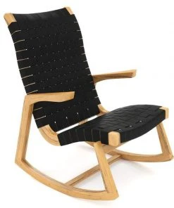 Masaya & Co. Amador Leather Rocking Chair