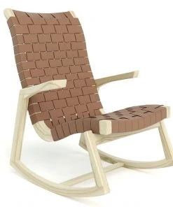 Masaya & Co. Amador Leather Rocking Chair