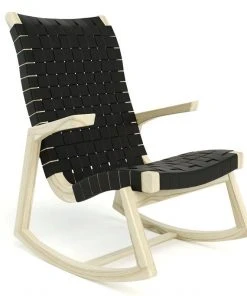 Masaya & Co. Amador Leather Rocking Chair