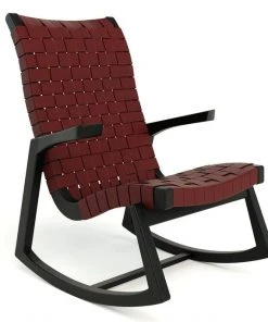 Masaya & Co. Amador Leather Rocking Chair